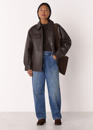 Petite Elasticated Waist Barrel Jean